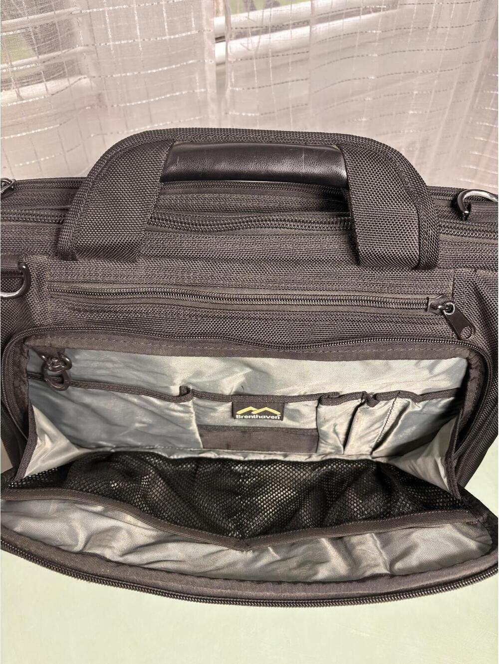 Brenthaven Laptop Briefcase Business Travel Bag Black Ballistic Nylon Padded - Picture 3 of 8